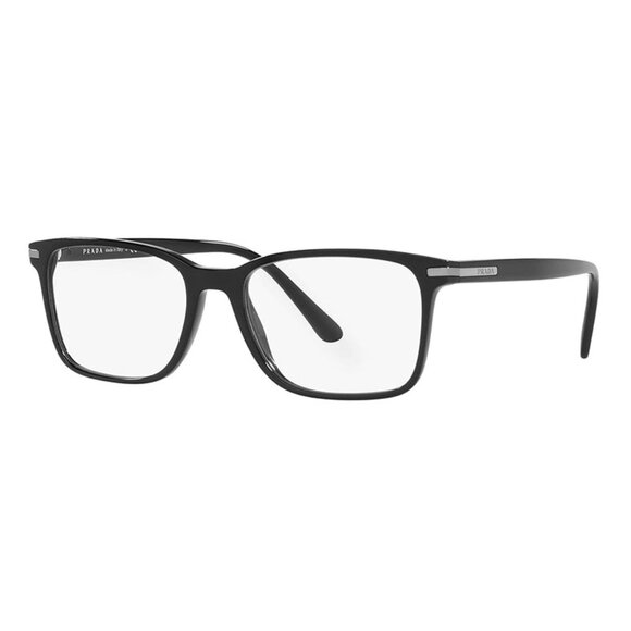 NWT PRADA EYEGLASSES MEN BLACK RECTANGULAR EYEWEAR PRADA NEW